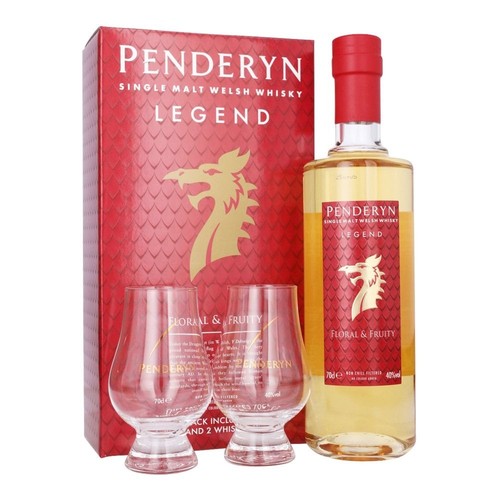 Penderyn legend glass gift - -,