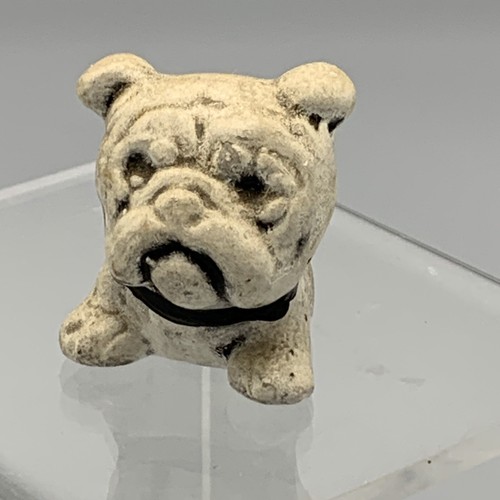 Vintage mini bulldog figurine - vintage,
