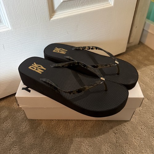 Dkny black tortoise platform - tortoise,