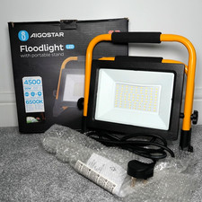 LED Work Light Aigostar Job Site Light 50W 4500LM Folding Floodlight, 5.9ft Wire