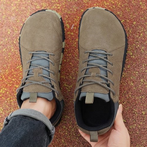 Men wide toe barefoot hiking - toe,