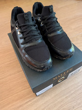 Mallet Boys Designer Trainers Black Blue Junior Size 1 Diver Midnight RRP £149