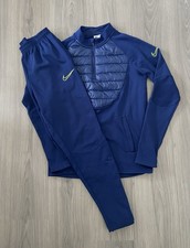 Men’s Nike Therma-fit Winter Warrior | Blue & Neon |Tracksuit Size Small
