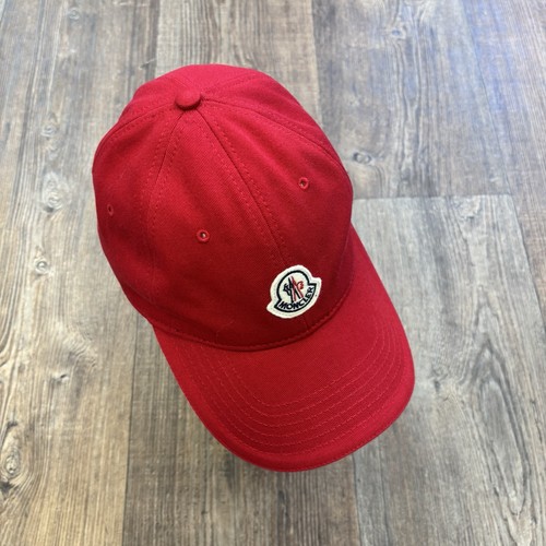 Moncler badge cap red striped - cap,