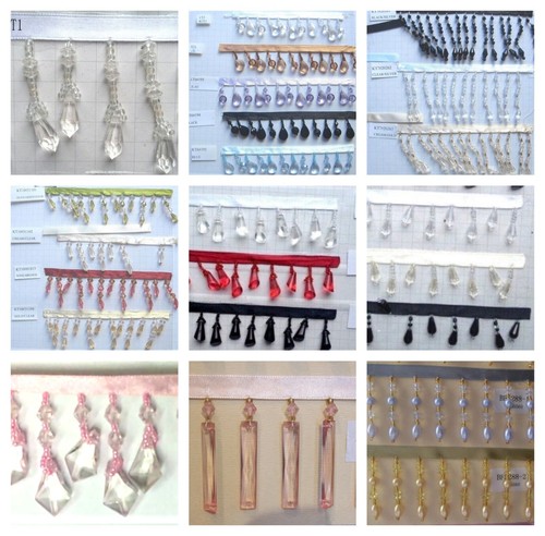 Beaded trimmings curtains - beaded,