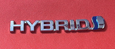 HYBRID  -  CAR BADGE / EMBLEM -  132 X 20MM  - VGC