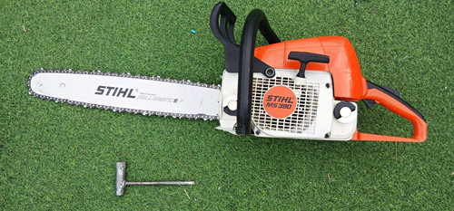 Stihl 390 petrol chainsaw - petrol, chainsaw,