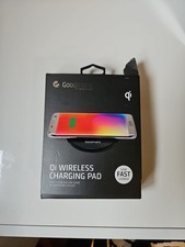 Goodmans Silver Wireless Charging Pad Qi Fast Charger 10w, New, Ripped Box