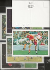 BARRATT-FULL SET- FOOTBALL WORLD BEATERS 1990'S - WORLD CUP ACTION (P6 CARDS)