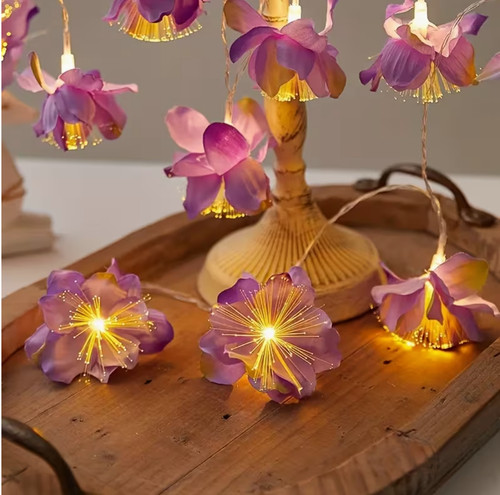 Purple flower fibre - flower,