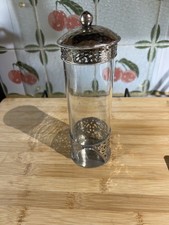 Lisbeth Dahl Middle Eastern Style Tea Light Glass Lamp With Metal Base & Lid