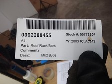 2003 AUDI A4 Estate Roof Bars 