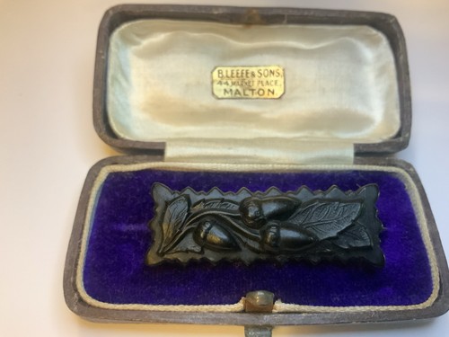 Victorian vulcanite mourning - victorian,