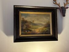 Antique Oil Painting Landscape, warburton. 
