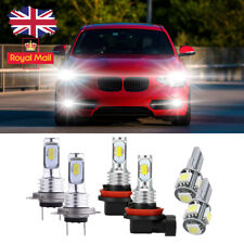 For Bmw 1 Series F20 F21  - 6PC 3570 White LED Low/Fog/Side Headlight Bulbs Set