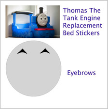 Little Tikes Thomas the Tank Engine Bed Replacement  Bed Stickers