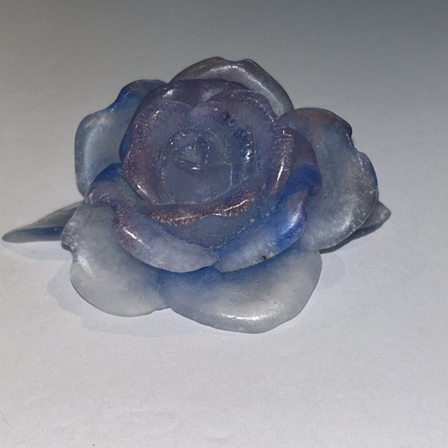 Daum france glass crystal rose - crystal,