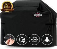 BBQ Barbeque Grill Cover Grillman Premium Fits BBQ, Outback & More 147x61x122cm