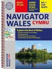 Philips Navigator Wales (Philips Road Atlases) by Philips Maps | Spiral Bound