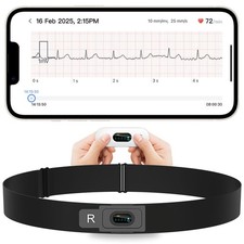30s-15min Personal Mobile EKG ECG Monitor Wireless with AI-ECG Analysis Function