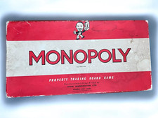 Vintage 1961 Monopoly Property Trading Board Game John Waddington LTD