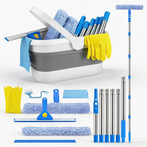 Window cleaning kit with - window,