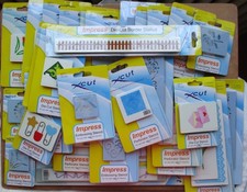 Job Lot Xcut Impress: 33 Stencils - Embossing, Perforator, Die-Cut, Border: New
