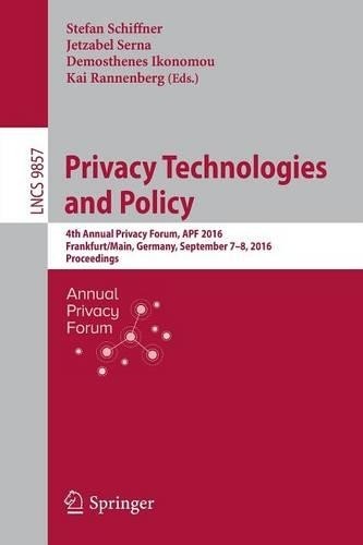 Privacy technologies and - technologies,