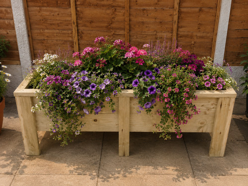 Handmade raised wooden - handmade, planter