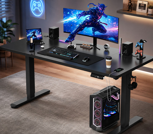 Electric standing desk - standing,