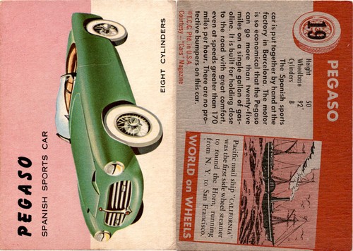 1954 topps world wheels - 1954,