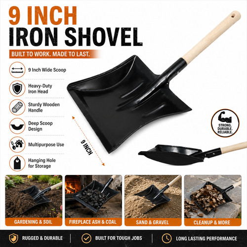 Metal hand coal - coal, shovel