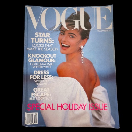 Vogue magazine december - vogue, 1989