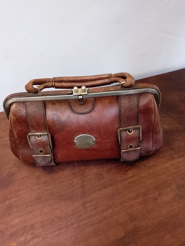 Antique brown leather