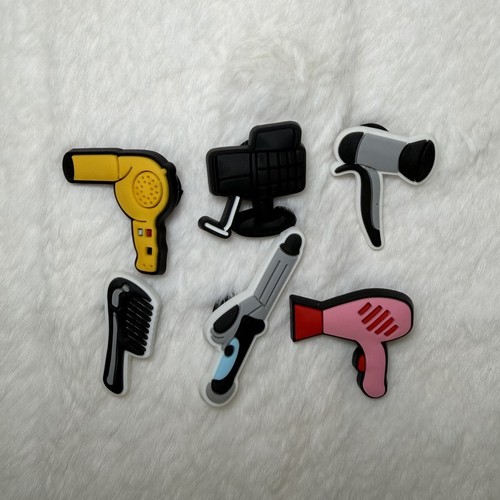 6pc hairdresser shoe charms - 6pc,