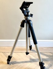 Pre-owned Manfrotto 055C Tripod Legs with 115 Head and padded carry bag.