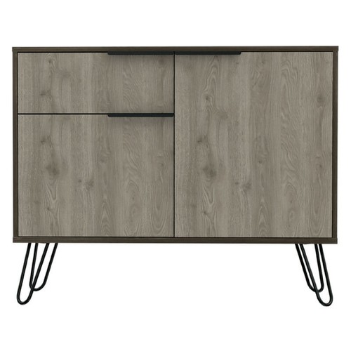 Oak grey small sideboard - grey,