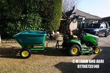 NEW JOHN DEERE XXL 500ltr HYDRAULIC TIPPING TRAILER / WHEEL BARROW HORSE STABLES
