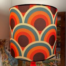 Lampshade 60s 70s Retro Scallop Mid Century MCM Orange Rust West Germany