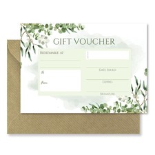 Blank Gift Vouchers & Kraft