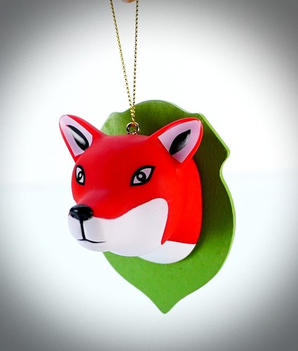 Fox christmas ornament holiday - fox,