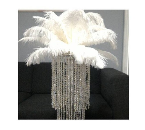 Chandelier vase ostrich - 20",