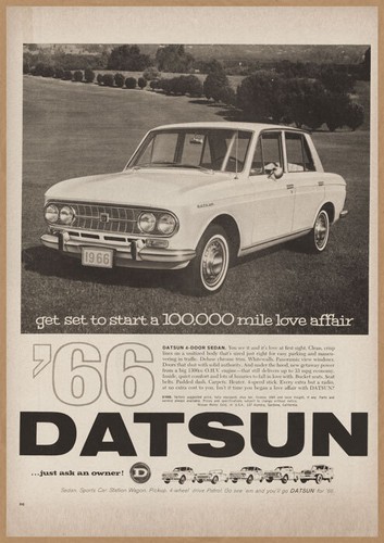 Datsun retro mini poster - retro,
