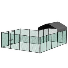 Large iron walk chicken run - iron, walk-in