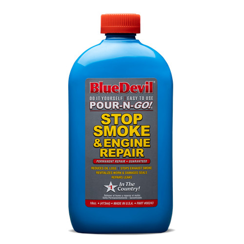 Blue devil stop smoke oil - stop, loss