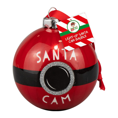 Light santa cam bauble - santa,