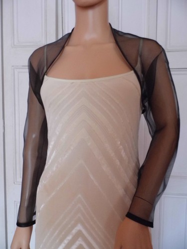 Black organza wedding evening - organza,