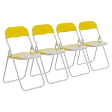 Folding Chairs Padded Faux