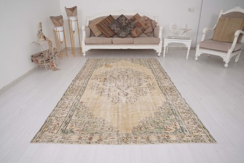 Vintage turkish oushak wool - turkish,