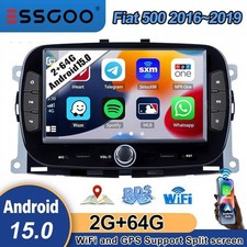 For Fiat 500 2016-2019 Carplay